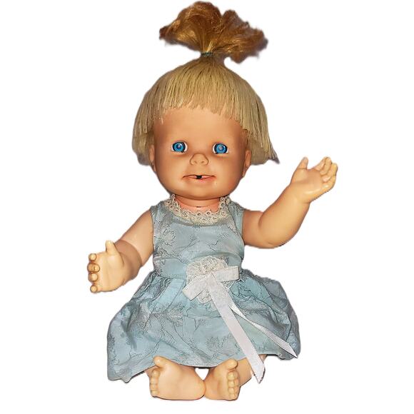 13" 1965 Mattel Cheerful Tearful Baby Doll - Picture 4 of 13